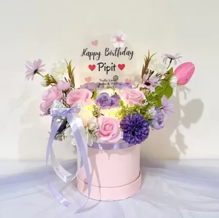 Bloom Box Akrilik Ucapan Ulang Tahun Pemalang